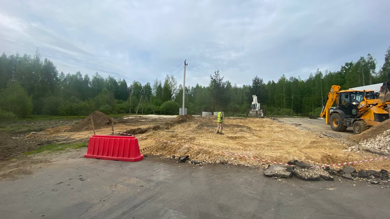 Заправка Газпром, поворот на д. Головино