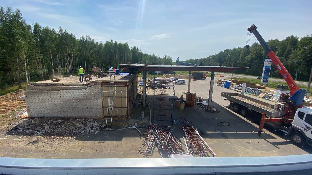 Заправка Газпром, поворот на д. Головино